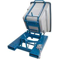 Self-Dumping Hopper, Polyethylene, 5/8 cu.yd., Grey Southpoint Industrial Supply