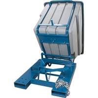 Self-Dumping Hopper, Polyethylene, 1-1/10 cu.yd, Grey Southpoint Industrial Supply