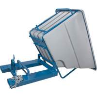 Self-Dumping Hopper, Polyethylene, 1-1/10 cu.yd, Grey Southpoint Industrial Supply