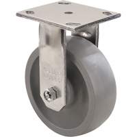 Max9™ Caster, Rigid with Brake, 5" (127 mm), Envirothane™ Grey-WOW, 1000 lbs. (453.6 kg.) MP172 | Southpoint Industrial Supply