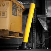SlowStop<sup>®</sup> Drilled Flexible Rebounding Bollards, Steel, 42" H x 6" W, Yellow MP187 | Southpoint Industrial Supply