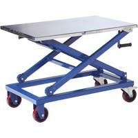 Manual Scissor Lift Table, 37" L x 23-1/2" W, Stainless Steel, 660 lbs. Capacity MP199 | Southpoint Industrial Supply