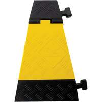 Powerhouse Heavy-Duty Left Turn Cable Protector, 3 Channels, 12" L x 19.75" W x 3" H Southpoint Industrial Supply