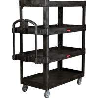 Heavy-Duty Ergo Utility Cart, 4 Tiers, 24-1/4" x 62-2/5" x 54-1/10", 700 lbs. Capacity MP497 | Southpoint Industrial Supply