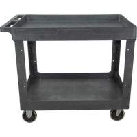 Chariot utilitaire pour l'entretien, 2 tiers, 24-5/8" x 32-1/2" x 40", Capacit&eacute; 550 lb Southpoint Industrial Supply