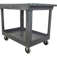 Chariot utilitaire pour l'entretien, 2 tiers, 24-5/8" x 32-1/2" x 40", Capacit&eacute; 550 lb Southpoint Industrial Supply