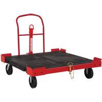 Towable Pallet Cart, 54-1/2" L x 51" W, 2500 lbs. Cap., Polyolefin Wheels MP735 | Southpoint Industrial Supply