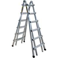 Telescoping Multi-Position Ladder, Aluminum, 300 lbs. Southpoint Industrial Supply