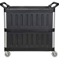 Utility Cart, 3 Tiers, 19-3/4" x 37-1/2" x 40-1/4", 250 lbs. Capacity Southpoint Industrial Supply