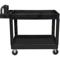 Utility Cart, 2 Tiers, 25-5/8" x 33-1/2" x 43-3/4", 550 lbs. Capacity Southpoint Industrial Supply