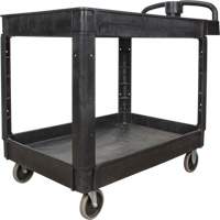Utility Cart, 2 Tiers, 25-5/8" x 33-1/2" x 43-3/4", 550 lbs. Capacity Southpoint Industrial Supply