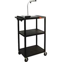 Chariot utilitaire &eacute;lectrique, 3 tiers, 24" x 42" x 18", Capacit&eacute; 300 lb Southpoint Industrial Supply