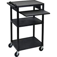 Chariot utilitaire &eacute;lectrique, 3 tiers, 24" x 42" x 18", Capacit&eacute; 300 lb Southpoint Industrial Supply
