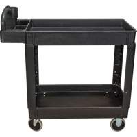 Utility Cart, 2 Tiers, 17-1/8" x 33-1/2" x 37-5/8", 550 lbs. Capacity Southpoint Industrial Supply