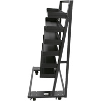 Single-Sided Heavy Duty A-Frame Cart with 6 Lipped Trays, 38" x 25" x 63", 2500 lbs. Capacity Southpoint Industrial Supply