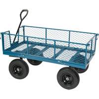 Wagon avec c&ocirc;t&eacute;s rabattables, 24" la x 48" la x Capacit&eacute; 800 lb Southpoint Industrial Supply