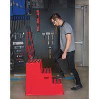 Industrial Step Stool, 3 Steps, 34-13/16" x 22-7/16" x 28-1/2" High Southpoint Industrial Supply