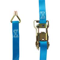 Ratchet Strap, J-Hook, 1" W x 16' L, 835 lbs. (379 kg) Working Load Limit Southpoint Industrial Supply