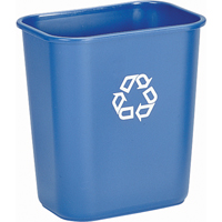 Recycling Container , Deskside, Plastic, 28-1/8 US Qt. NA737 | Southpoint Industrial Supply
