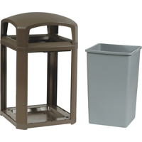 Cadre pour contenant Landmark Series Classique a/enveloppe rigide, Acier galvanis&eacute;, 35 gal. US Southpoint Industrial Supply