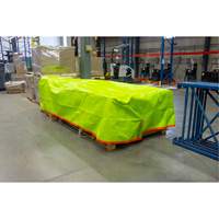 High-Visibility Heavy-Duty Woven Tarp, Polyethylene, Green/Orange, 16' x 20' x 12 mils Southpoint Industrial Supply