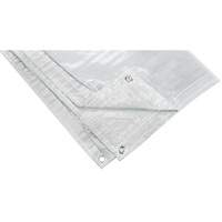 Insulated Tarp, Polyethylene, White, 20' x 12' x 8 mils Southpoint Industrial Supply