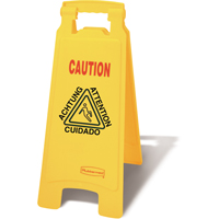 Wet Floor Safety Signs, Quadrilingual with Pictogram Southpoint Industrial Supply