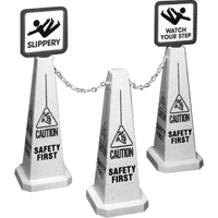 "Caution" Lamba Traffic Cones, English with Pictogram Southpoint Industrial Supply