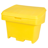 Heavy-Duty Outdoor Salt and Sand Storage Container, 30" x 24" x 24", 5.5 cu. Ft., Yellow ND337 | Southpoint Industrial Supply