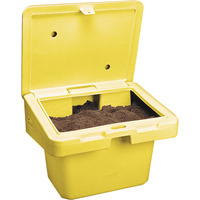 Salt Sand Container SOS™, With Hasp, 72" x 36" x 36", 36 cu. Ft., Yellow NJ119 | Southpoint Industrial Supply