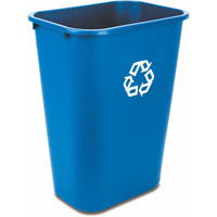 Recycling Container , Deskside, Plastic, 41-1/4 US Qt. NG277 | Southpoint Industrial Supply