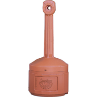 Smoker’s Cease-Fire<sup>®</sup> Cigarette Butt Receptacle, Free-Standing, Plastic, 4 US gal. Capacity, 38-1/2" Height NI587 | Southpoint Industrial Supply