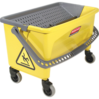 Microfibre Press Wring Buckets, Down Press, 10.75 US Gal. (43 Quart), Yellow NI894 | Southpoint Industrial Supply