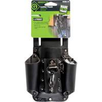 Tool Belt Pouch, Multiple Tool Holder, Leather, 4 Pockets Southpoint Industrial Supply