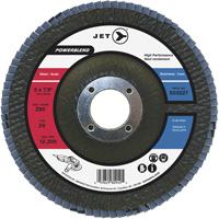 Disque &agrave; lamelles POWERBLEND, 5" x 7/8", Type 29, Grain Z40, Alumine de zirconium Southpoint Industrial Supply
