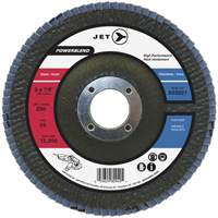 Disque &agrave; lamelles PowerBlend, 7" x 7/8", Type 29, Grain Z40, Alumine de zirconium Southpoint Industrial Supply
