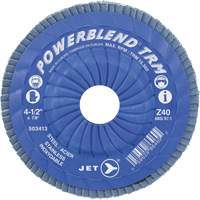 POWERBLEND TRM Trimmable Flap Disc, 5" x 7/8", Type 29, Z60 Grit, Zirconia Alumina Southpoint Industrial Supply