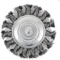 Brosse radiale &agrave; fils nou&eacute;s torsad&eacute;s mont&eacute; sur mandrin EKR275-20, 3", Fils ,02", Tige 1/4" Southpoint Industrial Supply
