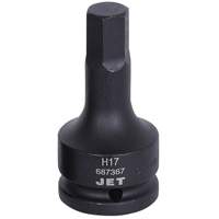 Impact Hex Bit, Hex, 17 mm x 3/4" Drive Southpoint Industrial Supply