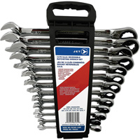 Long Pattern Reversible Wrench Set, Ratcheting Combination, 13 Pieces, Imperial Southpoint Industrial Supply
