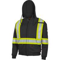 337SF Flame-Resistant Zip Style Hoodie, Men's, Small, Black, 22 cal/cm² Southpoint Industrial Supply