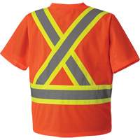 5994 T-shirt de s&eacute;curit&eacute; haute visibilit&eacute;, Polyester, 2T-Grand, Orange haute visibilit&eacute; Southpoint Industrial Supply