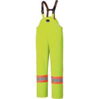 5895 High Visibility Flame Resistant Waterproof Bib Pants, 2X-Large, High Visibility Lime-Yellow Southpoint Industrial Supply