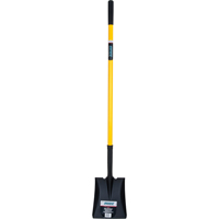 Square Point Shovels, Fibreglass, Tempered Steel Blade, Straight Handle, 48" Long NJ095 | Southpoint Industrial Supply