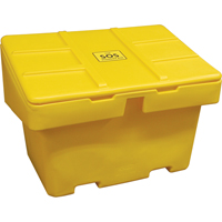 Salt Sand Container SOS™, With Hasp, 48" x 33" x 34", 18.5 cu. Ft., Yellow NJ117 | Southpoint Industrial Supply