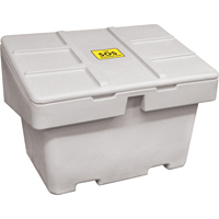Salt Sand Container SOS™, 48" x 33" x 34", 18.5 cu. Ft., Grey NJ118 | Southpoint Industrial Supply