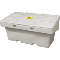 Salt Sand Container SOS™, With Hasp, 72" x 36" x 36", 36 cu. Ft., Grey NJ120 | Southpoint Industrial Supply