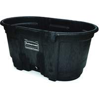 Stock Tank, 31" D x 53" W x 25-1/8" H, 800 lbs. Capacity, Black NJ219 | Southpoint Industrial Supply