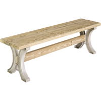 Basics&reg; Picnic Table Bench, Plastic, 96" L x 15" W x 17" H, Sand Southpoint Industrial Supply