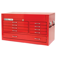 PRO+ Series Top Chest, 42" W, 9 Drawers, Red Southpoint Industrial Supply